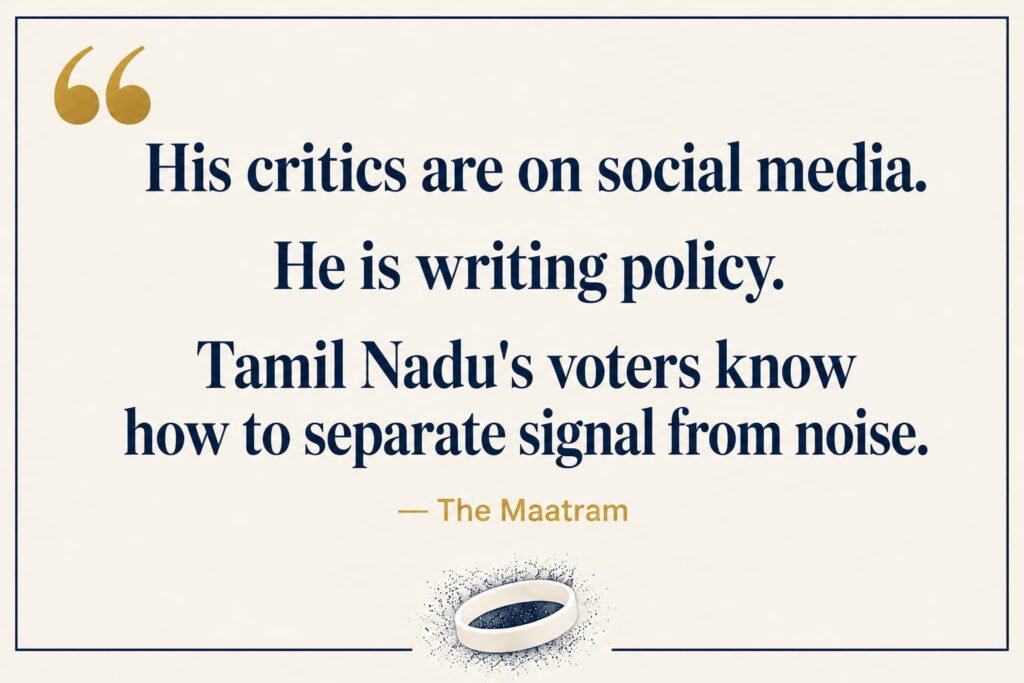 The Maatram quote card on Annamalai WTL drug free Tamil Nadu policy versus BJP social media attacks July 2026