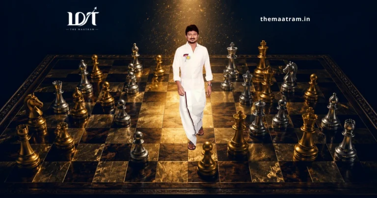 Chess board with Udhayanidhi Stalin as Leader of Opposition and leader in waiting in Tamil Nadu politics 2026